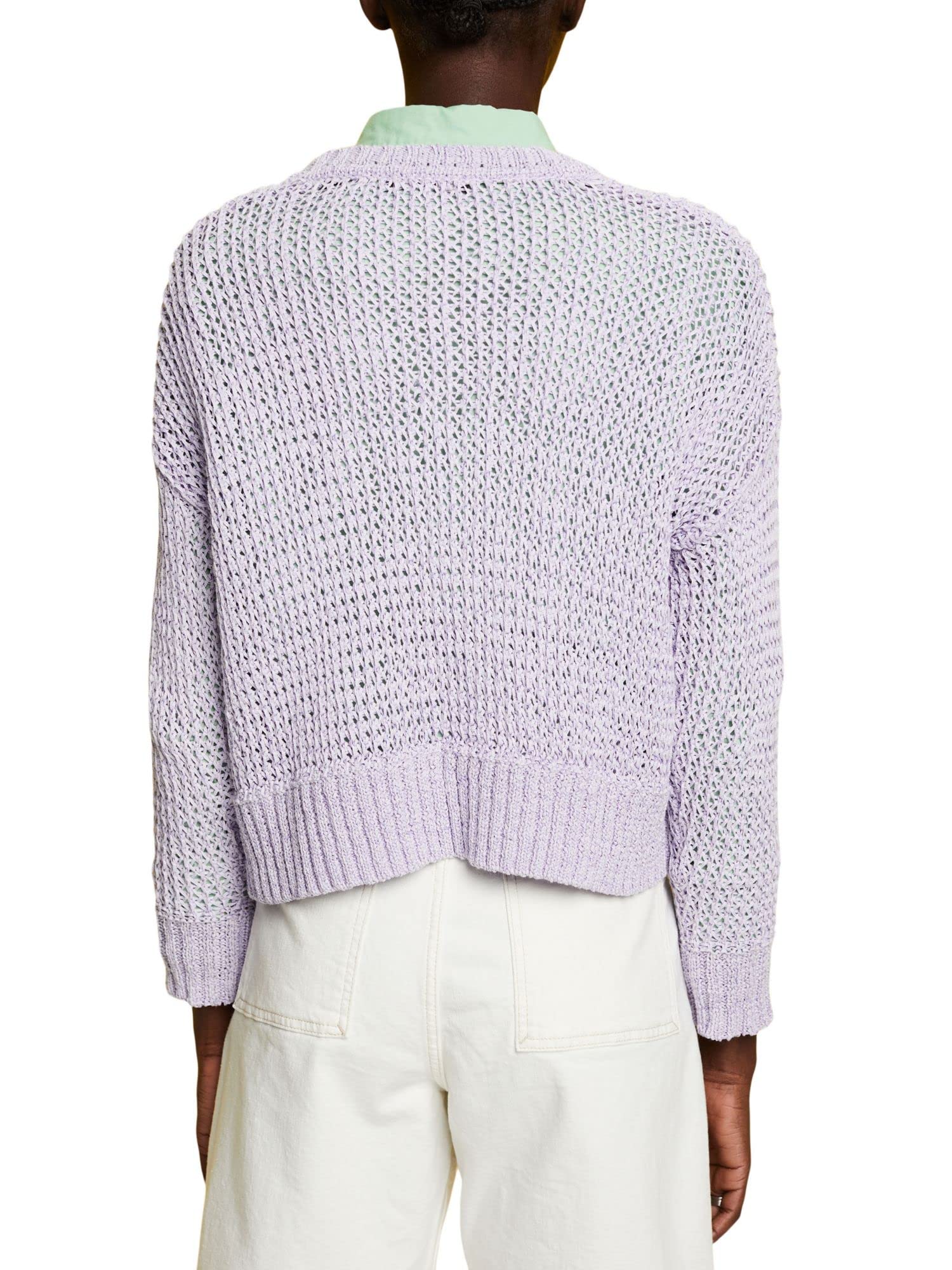 esprit-033eo1i308-damen-pullover-klassischer-strickpullover-mit-relaxed-passform image 2