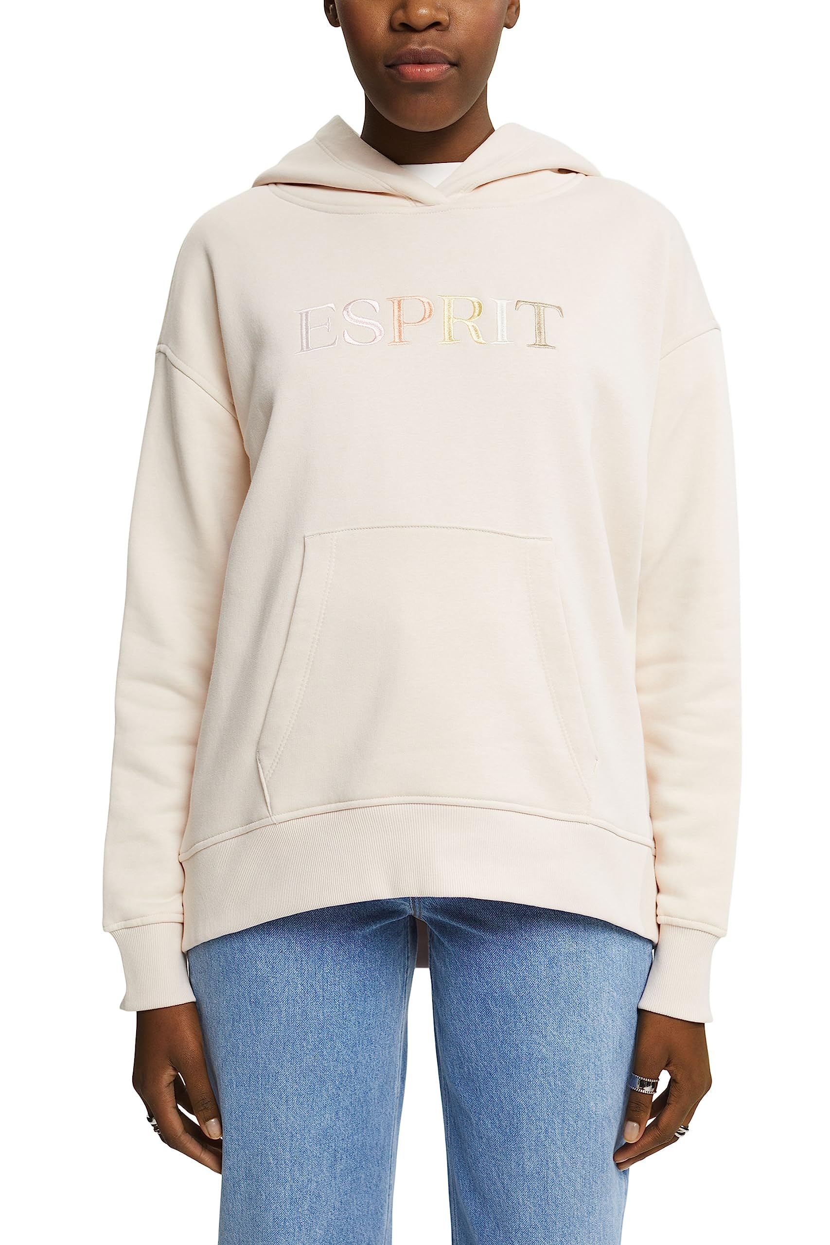 esprit-hoodie-mit-logostickerei-unisex-freizeit-kapuzenpullover image 4