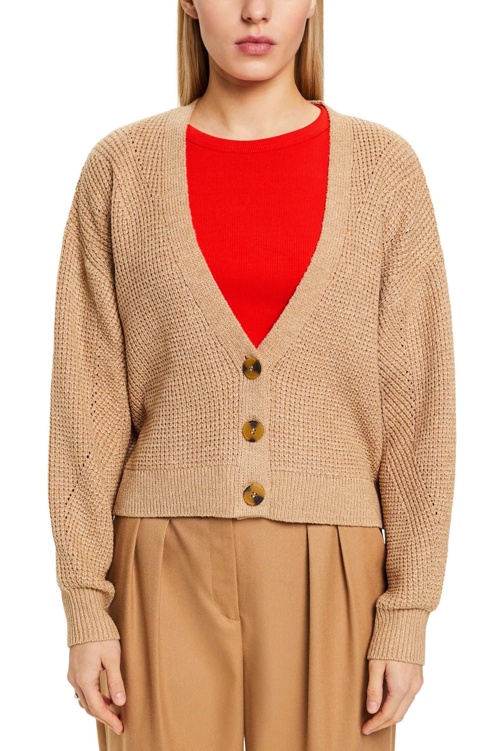 esprit-101ee1i335-damen-strickjacke-strickcardigan-zum-kombinieren image 1