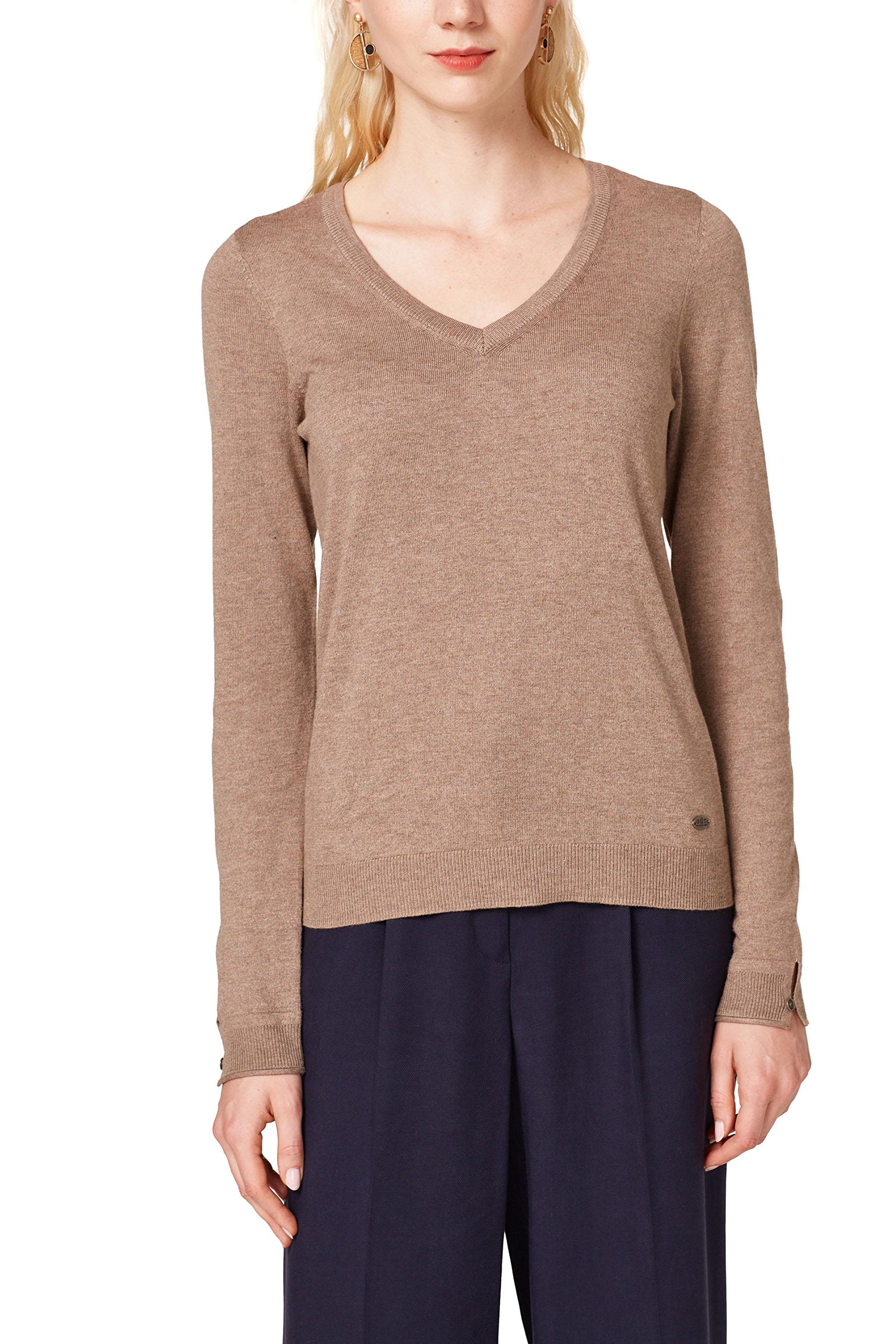 esprit-damen-v-neck-strick-pullover-strickpullover-mit-klassischem-v-ausschnitt image 7