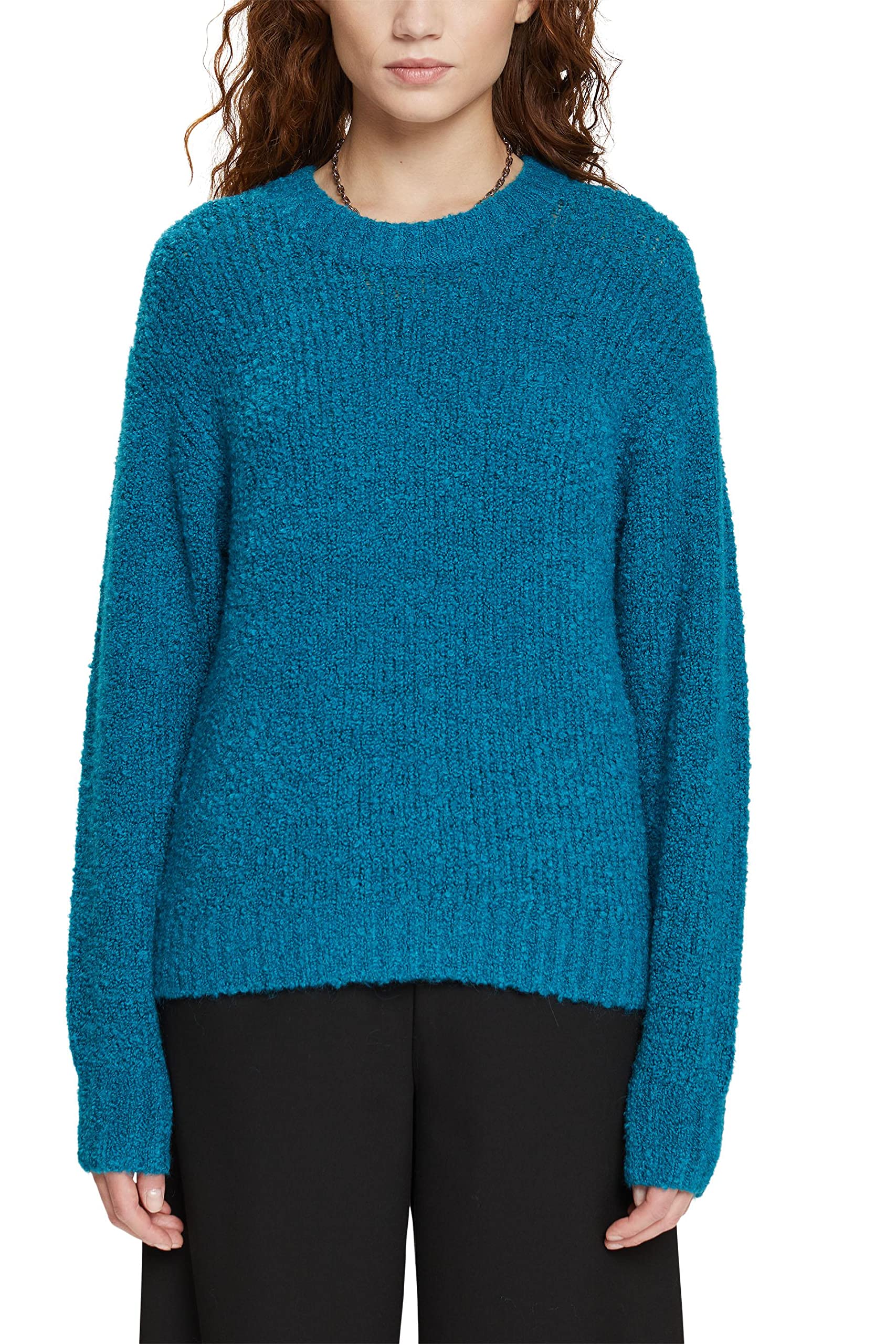esprit-damen-092ee1i303-pullover-klassischer-damenstrickpullover-mit-bequemer-re image 8