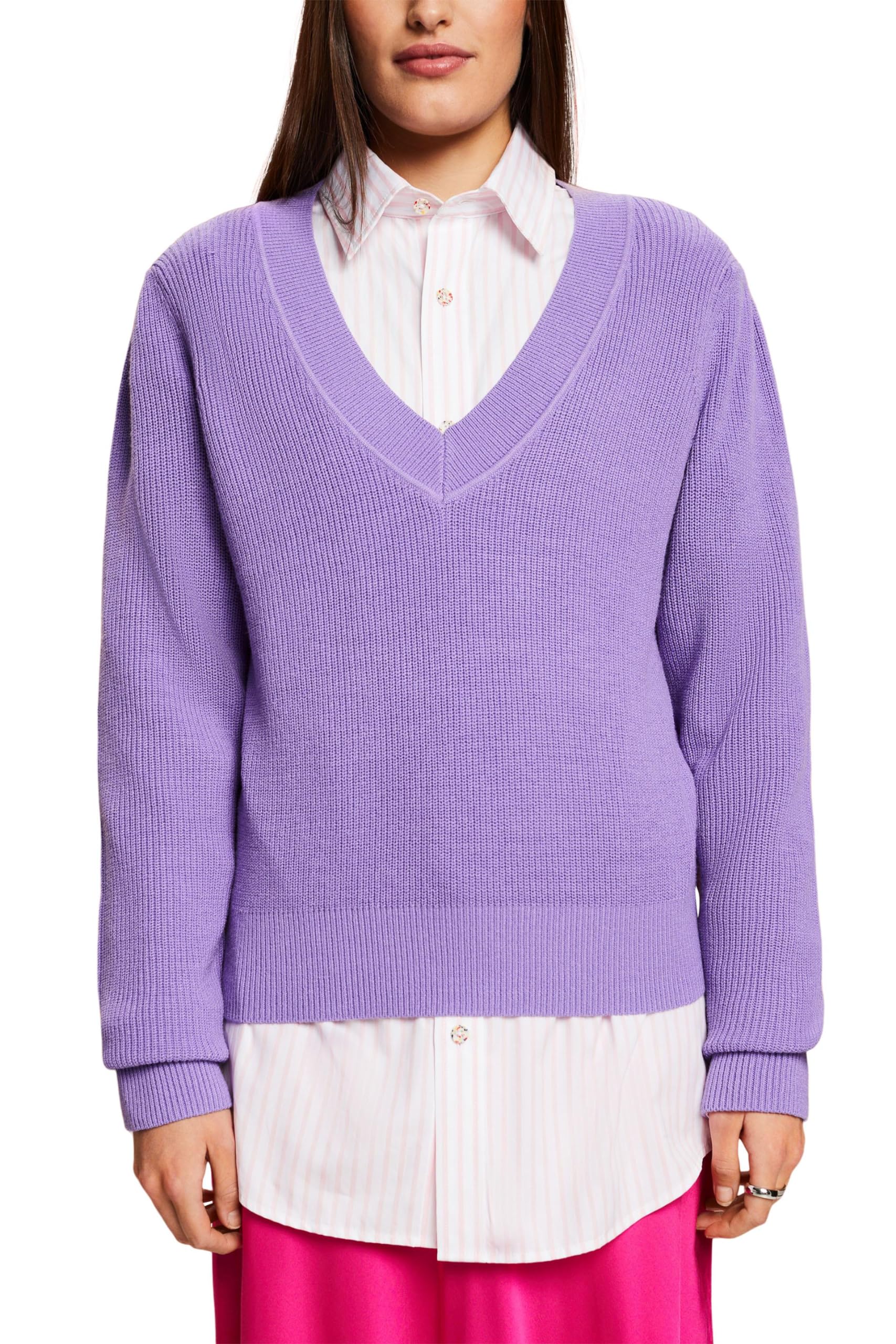 esprit-113ee1i347-damen-pullover-strickpullover-mit-normaler-passform-und-rmelfr image 7